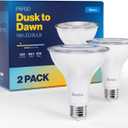 Sunco 2 Pack PAR30 LED Dusk to Dawn Light Bulbs, 850 Lumens, 11W, 2700K Soft White, Non-Dimmable, E26, Wet Rated Outdoor Flood Light Bulb with Photocell Sensor, for Porch, Patio, Backyard, UL
