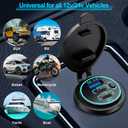 12v usb charger, PD 20W USB-C Power Socket and 18W QC3.0 Socket Waterproof Power Outlet 12V/24V with Power Switch 12V USB C Outlet for Car Golf Cart Boat Marine Bus Truck RV Marine Motorcycle etc.
