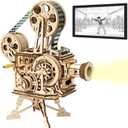 ROKR 3D Wooden Puzzles Vitascope for Adults - Model Building Kits Mechanical Construction for Adults to Build, Educational Brain Teaser DIY Crafts Kits, Halloween Collection Gifts for Men (Vitascope)