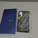 for Samsung Galaxy S25 Case with Screen Protector+Lanyard Wrist Strap,Magnetic Translucent Matte Rugged Slim Phone Cover Built in Invisible Kickstand [Fit for MagSafe],2025 Black