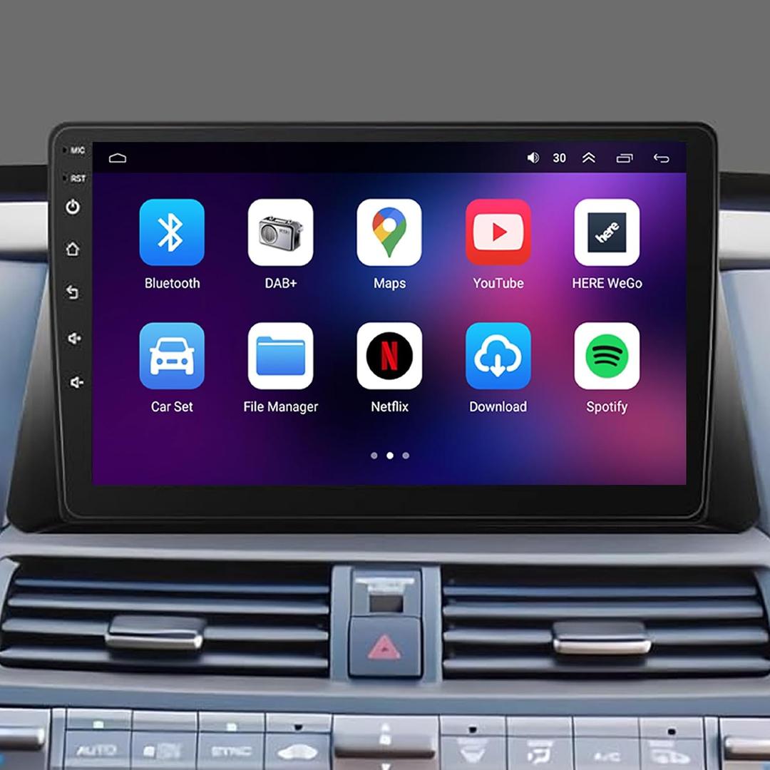 [4+64G] Android 13 Car Stereo with Wireless Apple Carplay & Android Auto for Honda Accord 2008-2013 10.1" Touchscreen Radio Upgrade with AHD Camera,GPS Navigation,SWC,WiFi,FM,Bluetooth