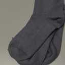 SERISIMPLE Viscose Bamboo Men's Breathable Quarter Thin Ankle High Socks - Comfort Cool Soft 5 Pairs (Large, Dark Grey)
