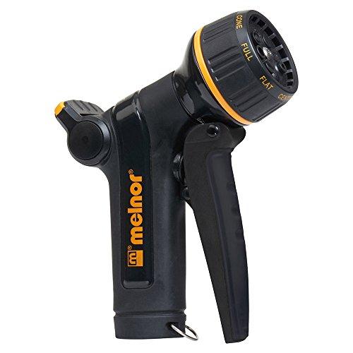 Melnor XT Metal Garden Hose Nozzle; Front Trigger with Flow Control; 8 Watering Patterns; 100% Metal Body with Fully Rubberized Slip Resistant Grip 2 Pack