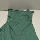 Caracilia Womens Tennis Dress Built in Shorts Square Neck Sleeveless Workout Athletic Mini Skort Dress Golf Summer Outfits Dark Green Medium