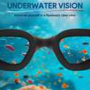 Swim Goggles, Polarized Adult Swimming Goggles Bungee Strap No Hair Pulling Anti-fog Pool Goggles for Men Women