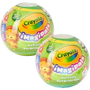 Easter Basket Essentials, Crayola ImagiPals Surprise Animal Toy Eggs - 2 Pack, Collectable Animal Eraser for Kids, Mystery Toy for Kids, Goodie Bag Filler