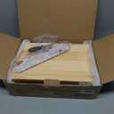 Sunhoo Bread Box for Kitchen Countertop Wooden Bread Storage Container Bin 2 Layer Breadbox Holder Large Capacity Keeper Vintage Farmhouse Food Organizer Pantry Shelf Acrylic Window（Wood color）