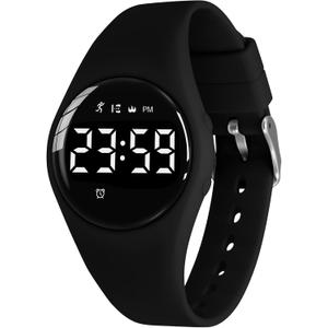Kids Watches for Girls Boys Digital Sport Watch with Step Counter Pedometer Vibration Alarm Clock, No App Waterproof Fitness Tracker Kids Watch Boys Girls Teens Students Ages 5-16