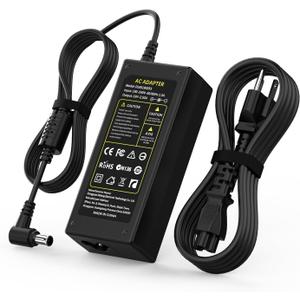 19V 48W Power Cord 6.54.4 mm, Compatible with LG UltraWide/4K IPS/LED: 24MK600-B,24MP59G-P,27UL500-W,27GL83-B,25UM57,25UM58,34UM68,26LN4500,24LJ4540