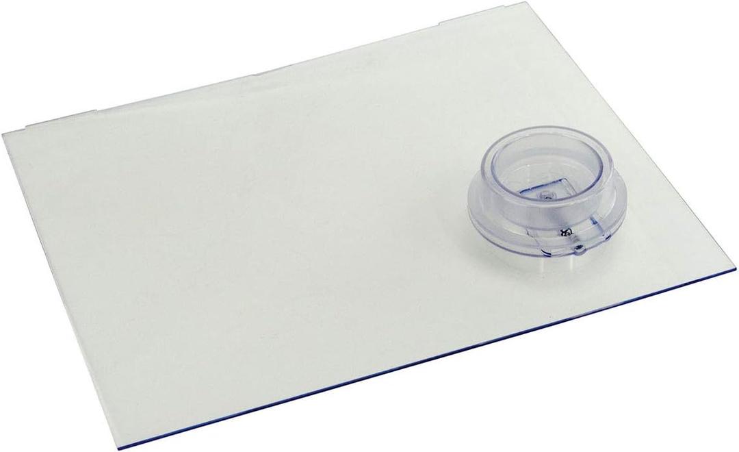 Lippert Replacement RV Screen Door Slider Panel with Push-Down Knob Opener, No Assembly, Easy Installation, Made from Durable Plastic - 239061, White