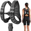 Weighted Vest, Weight Vest with Reflective Stripe, for Men Women Workout Equipment for Strength Training, Running, Jogging, Fitness, Weight Loss. 10LBS