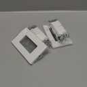 BESTTEN 2 Pack Double Rocker Light Switch, Two Single Pole Electrical Paddle Switch, 15A 120V, Dual in-Wall, Combination Interrupter, Screwless Wallplate Included, UL Listed, White