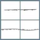 XQSMWF 3Pcs Front Bumper Cover Molding Trim Electroplated Compatible with Mercedes Benz W117 CLA180 CLA200 CLA250 2016 2017 2018 2019 1178854900 1178855000 1178855100 Left Center Right