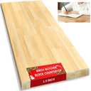 Butcher Block Countertop, Birch Unfinished Birch Workdesktop 36x25x1.5 in