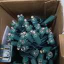 Brizled Christmas Lights, 33ft 100 LED 5MM Wide Angle Gentle Twinkle Christmas Lights Warm White, 120V UL Certified Connectable Xmas String Light Outdoor Xmas Tree Light for Tree Party Home Holidays