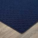 Garland Rug Town Square Navy Blue 5' x 7' Non Slip Area Rug for Living Rooms & Hallways, Stylish & Durable for High-Traffic Areas