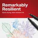 Sharpie Felt Tip Pens, Fine Point Pens (0.4mm), Felt Tip Markers, Assorted Colors, 12 Count - Journaling, Art, Drawing, Markers