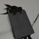 FAVOMOTO 10pcs Flower Bouquet Packing Bags Set 15x6x20cm Black Decorative Wrapping Bags for Florist Shop Food Packaging