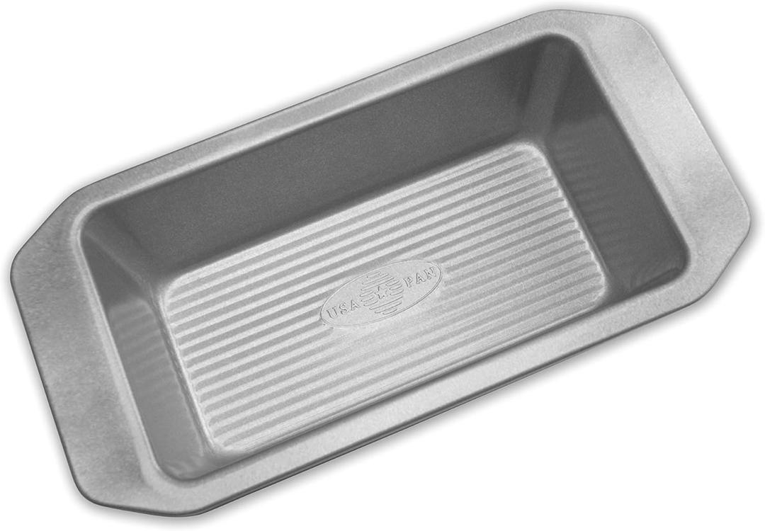 USA Pan American Bakeware Classics 1-Pound Loaf Pan, Aluminized Steel, 1 Pound