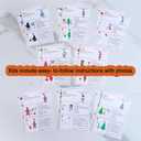 Winlyn 24 Sets Holiday Decorations DIY Christmas Tree Ornaments Winter Crafts Kits Foam Reindeer Penguin Snowman Foam Stickers for Kids Holiday Seasonal Gift Home Classroom Activities Party Favors