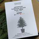 4FT Norfolk Pine Christmas Tree, Unlit Artificial Tree in Pot, Soft-Touch PE Material, Family & Pet Friendly, Realistic Xmas Tree for Balcony Patio Apartment Dining Room Decor