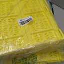 20L Folding Crate, 4Pack Plastic Storage Baskets Organizer for Home and Office,Collapsible Storage Crates for Home Office and Outdoor Organizer.(Yellow) w