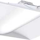 Lithonia Lighting 2x2 LED Troffer Light, Stack Switch LED Drop In Ceiling Light for Dropped Ceiling, 3000/4000/5000 Adjustable Lumens, 3500K/4000K/5000K Switchable Color Temperature, White
