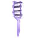 Curl Defining Brush, Vented Curly Hair Brush for Effortlessly Detangling Shaping and Defining Women's Men's Curls on All Wet or Dry Hair Types, Reduces Frizz (Purple)