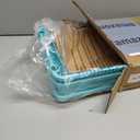 SUNALLY 3-Tier Rolling Cart with Drawer & Lockable Wheels, Bathroom Storage Organizer Multifunctional Rolling Storage Cart for Bathroom, Kitchen, Office, Craft, Makeup, Baby Essentials, Blue