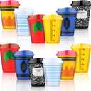 Skylety 12 Pcs Teacher Appreciation Cups Gifts Teacher Gifts in Bulk 12oz Appreciation Tumblers Reusable Plastic Coffee Cups with Lids