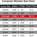 4 x Laptop Privacy Screen Protector 15.6 Inch with Hp Dell Acer Asus Samsung LG and More, Removable Security Shield Filter for 16:9 Aspect Ratio Portable Monitor Like MSI and More (15.6" Diagonal 16:9 1 Pack)