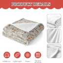 Vintage Floral Blanket - Wildflower Throw Blanket, for Couch & Bed, 50x60 Inches