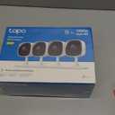 Tapo 1080P Indoor Wired Security Camera  Works as a Baby & Pet Monitor, Motion Detection, 2Way Audio, Siren, Night Vision, SubscriptionFree Local or Optional Cloud, Works with Alexa, C100(4Pack) Unopened