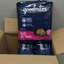 Goodnites Girls' Nighttime Bedwetting Underwear, Size Extra Large (95-120 lbs), 63 Ct (3 Packs of 21), Packaging May Vary