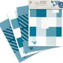 Scotch Poly Bubble Mailers, Assorted Blue Designs, Size 5 Large, 10.5 in x 15 in, 4 Mailers