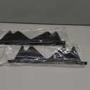 Stove Gap Covers Stainless Steel, 2 Pack Stove Gap Filler Easy Retractable Length 13.8" to 27.5", Width 0.79" ALMCALS Stove Gap Guards Range Trim Kit, Heat Resistant Guard Between Stove Top & Counter (Black)