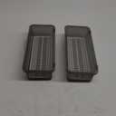 SUNSHNO 2 PCS Flatware Tray with Lid and Drainer, Tableware Utensil and Cutlery Drawer Organizer with Lid Covered Silverware Tray to Keeps Your Cutlery Organized and Protected