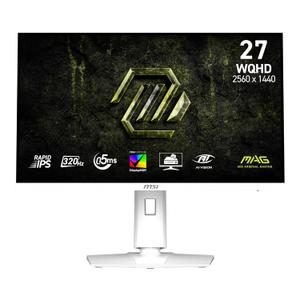 Msi MAG 274QRFW X32 27-inch 2560 x 1440 (QHD) Gaming Monitor, 320Hz, Adaptive Sync, HDR Ready, HDMI, VGA Port, VESA Mountable, Tilt, 4-Side Slim Bezel, 0.5ms, White