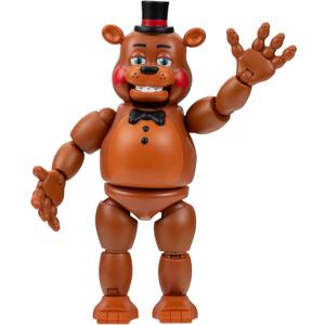 Jazwares Five Nights at Freddys Toy Freddy - 5-Inch Articulated Figure with Jumpscare Feature and Glow-in-The-Dark Eyes