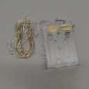 Timer Led String Light,1 Pack Mini Battery Powered Silver Wire Starry Fairy Lights,Battery Operated Lights for Bedroom,Christmas,Parties,Wedding,Christmas Gift Decoration (5m/16 ft Cold White)