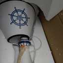 Skyblaze Nautical Style Table Lamp, Beach House Decor Night Light, Sea Isle Decor Lamp, Cute Lighthouse Bedside Desk Lamp for Kids Bedroom, Nursery