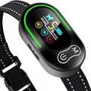 AKUVU Dog Bark Collar - Rechargeable Smart Barking Collar, Anti Bark Training Collar with Adjustable Sensitivity Beep Vibration Shock, Bark Shock Collar for Large Medium Small Dogs (Black)