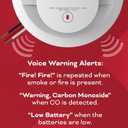 Kidde Hardwired Smoke & Carbon Monoxide Detector, AA Battery Backup, Voice Alerts, Interconnectable, LED Warning Light Indicators, 2 Pack, EXP: JUN 14/2034