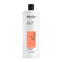 Nioxin System 4 Scalp + Hair Shampoo | For Colored or Damaged Hair with Progressed Thinning | With Niacinamide and Biotin | 10 Fl oz.