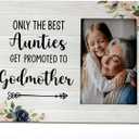 FONDCANYON Auntie & Godmother Picture Frames, Proposal Gifts, Baby Announcement - 4x6 Photo Frame (Color5)