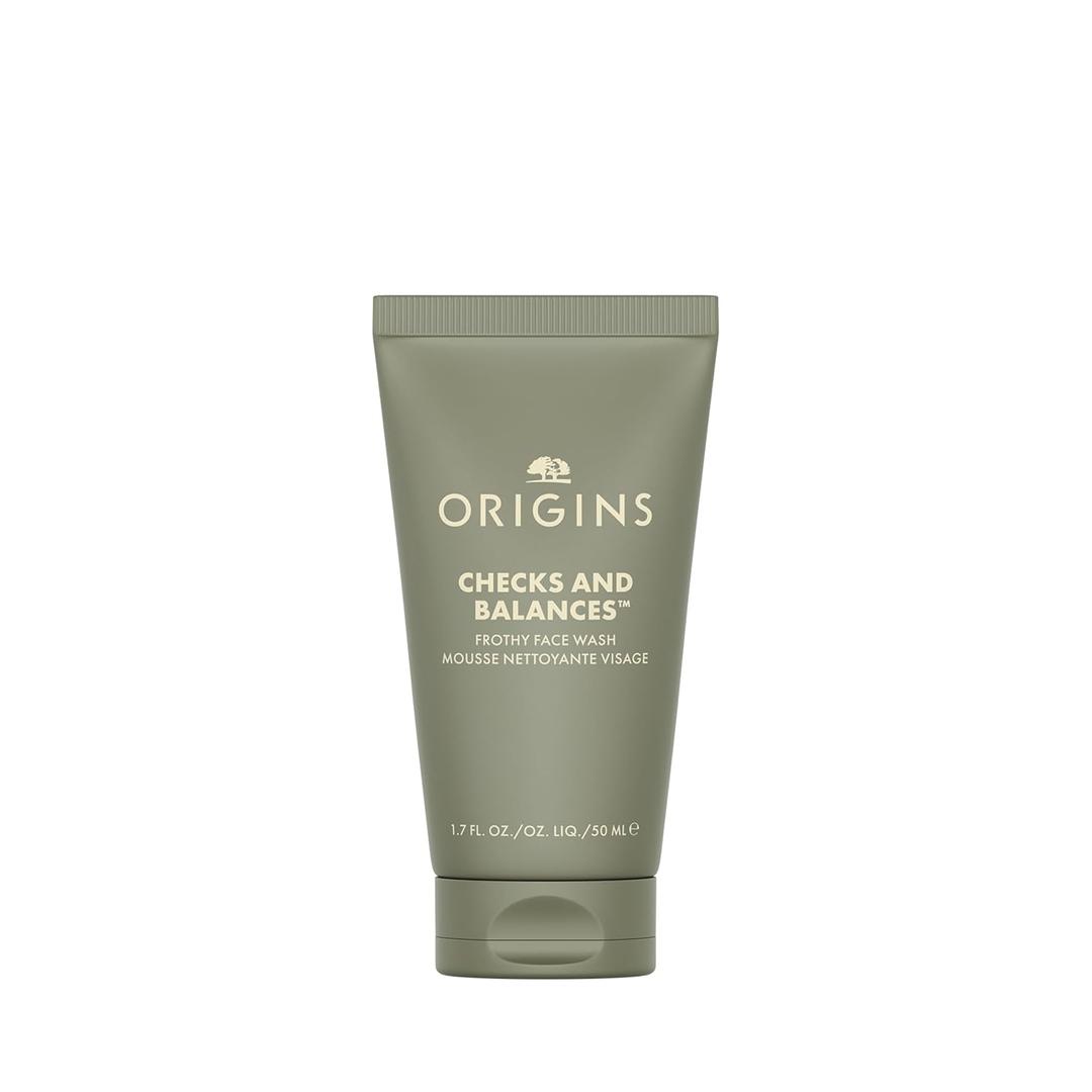Origins Checks and Balances Frothy Face Wash | Gentle Face Cleanser for All Skin Types | With Mint, 5 Fl Oz (1.7 Ounce (Pack of 1))