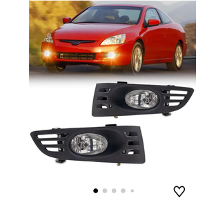 Fog Lights Assembly Compatible With HONDA Accord 2DR 2003-2005 Included Switch And Wiring Kit OE OEM Part Number:08V31SDN100(Clear Lens