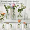 Glass Bud Vase Set of 20 - Small Vases for Flowers in Bulk - Assorted Vintage Crystal Vases for Flowers, Table Centerpieces (Clear, 20 Pcs)