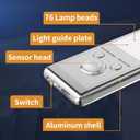 Under Cabinet Lights,76 LED Operated Motion Sensor Light Indoor,1500mAh USB Rechargeable Closet Lights, 4 Pack Magnetic Dimmable Closet LightsWireless Under Counter Lights for Kitchen, Stairs (9.5inch - 4pack)