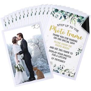 Karenhi 100 Pcs Magnetic Picture Frame Bulk, 4 x 6 in Magnetic Photo Frames for Refrigerator Fridge, Clear Photo Sleeves with Inserts, White Magnet Picture Holders for Wedding Party Karenhi 100 Pcs Magnetic Picture Frame Bulk, 4 x 6 in Magnetic Photo Frames for Refrigerator Fridge, Clear Photo Sleeves with Inserts, White Magnet Picture Holders for Wedding Party